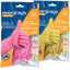 Picture of LATEX KITCHEN GLOVES  YELLOW LARGE EVERYRAYS