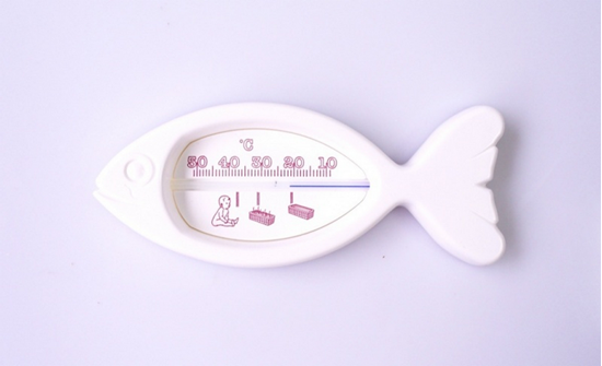 Picture of ΒATH TYPE THERMOMETER FISH SHAPE WHITE 103547  