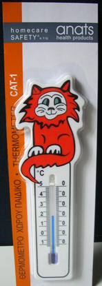 Picture of ΕNVIRONMENT'STHERMOMETER  KIDS CAT SHAPE CAT-1 ANATS