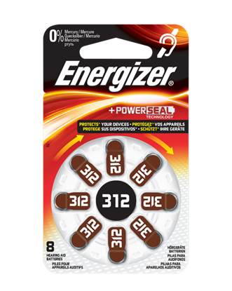 Picture of BATTERY (312) HEADPHONE 8PCS ENERGIZER