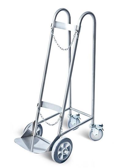 Picture of OXYGEN CYLINDER TROLLEY – HEAVY DUTY D-55
