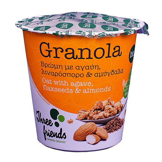 Picture of GRΑΝΟLΑ CUΡ OATS WITH AGAVE, LINCEED & NUTS BIOLOGICAL ITEM 65GR