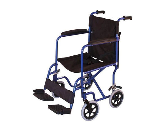 Picture of Αναπηρικό Αμαξίδιο Μεταφοράς 43cm Αλουμινίου Μπλέ 0808472