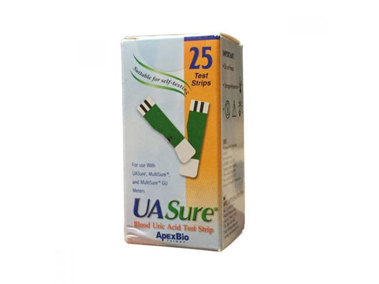 URIT Uric Acid Test Kit. Includes 25 Test Strips 25 Lacents
