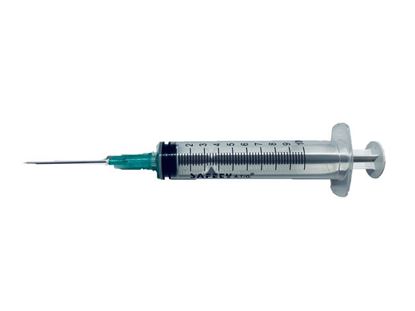 Picture of SYRINGE  10CC WITH NEEDLE 21G SAFETY AT/G