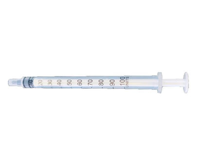 Picture of SYRINGE SAFETY 1CC WITHOUT NEEDLE LUER