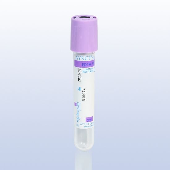 Picture of EDTA Blood Collection Tubes – Purple Cap