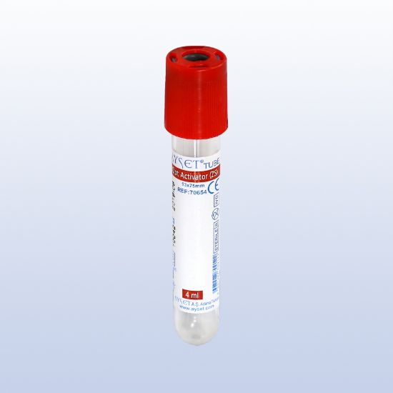 Picture of Serum Blood Collection Tubes – Red Cap with Clot Activator